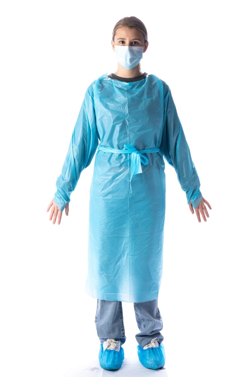 Medico CPE isolation gown individually wrap (with thumb loops)